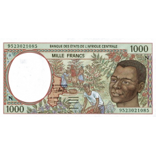 P502Nc Equatorial Guinea - 1000 Francs Year 1995